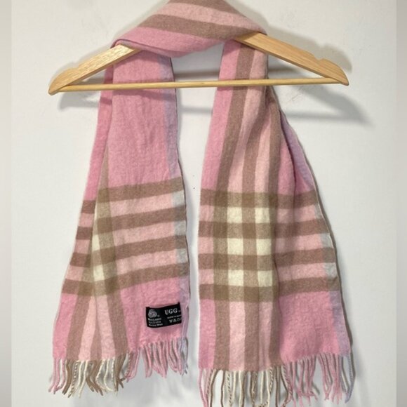 UGG Merino Wool Scarf Pink — 48” x 9.5” - Picture 3 of 6